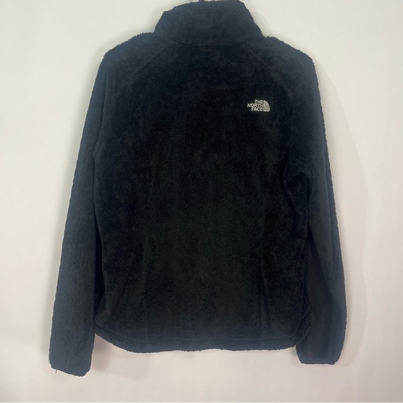 North Face Black Fleece Fuzzy Jacket Zip Up sz Medium - Picture 3 of 7